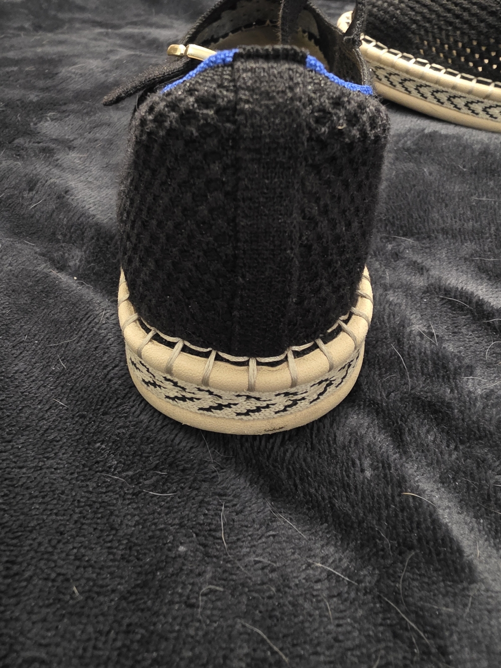 Rothy's Espadrille Mary Jane in Black with Gold Buckle - Picture 5 of 9